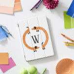 Funny Dackel Sausage Dog Monogramm iPad Pro Cover<br><div class="desc">Niedliche und lustige Dackel,  Wursthunde oder Dackel Hunde in ständiger Bewegung. Anpassen durch Ändern oder Entfernen des Initials.</div>