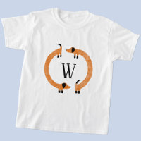 Funny Dackel Sausage Dog Monogramm