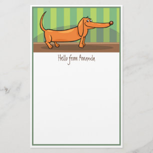 Funny Dackel Stationery Briefpapier