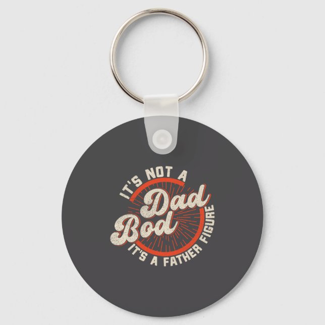 Funny Dad Bod Father Figure Quote Gift  Schlüsselanhänger (Vorderseite)