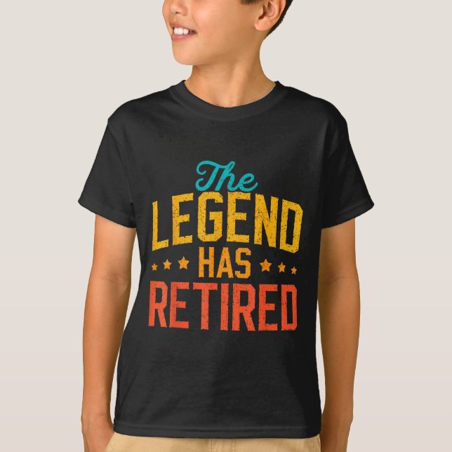 Funny Dad Grandpa Retirement The Legend Has Retire T-Shirt (Vorderseite)