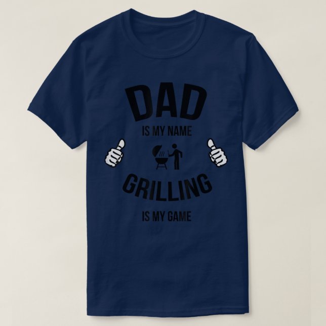 Funny Dad Grilling , Funny Grilling ,Grill Master  T-Shirt (Design vorne)