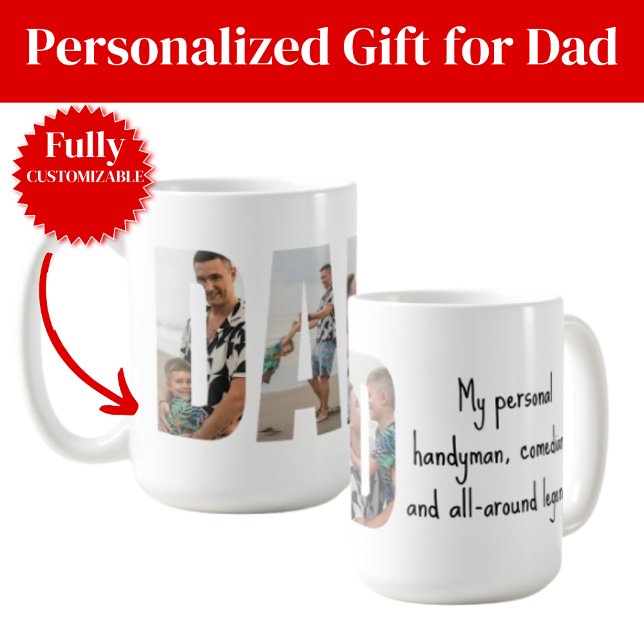Funny Dad Mug – Handyman, Comedian & Legend Kaffeetasse (Funny Dad Mug – Handyman, Comedian & Legend)