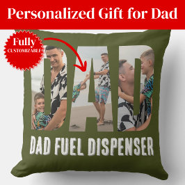 Funny Dad Throw Pillow Kissen
