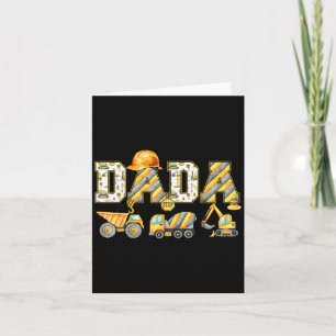 Funny Dada Baubagger Kinder passen Fa Karte