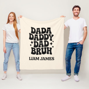 Funny Dada Daddy Vater Bruh Fathers Tagesgeschenk  Fleecedecke