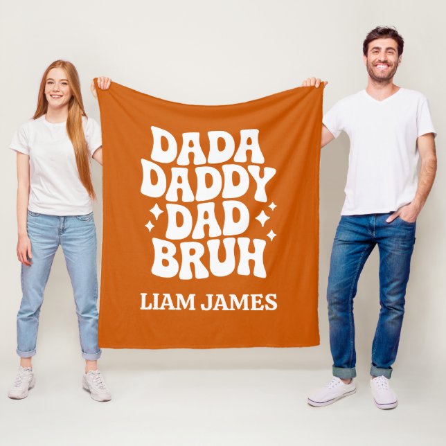 Funny Dada Daddy Vater Bruh Fathers Tagesgeschenk  Fleecedecke (Beispiel)