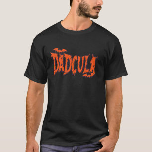 Funny Dadcula Halloween Vater Kostüm Bat Vampire D T-Shirt