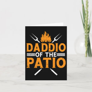 Funny Daddio vom Patio Väter Day Grillen Grill Da Karte