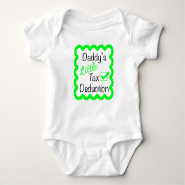 Funny Daddy's Tax Deduction Bodysuit Baby Strampler