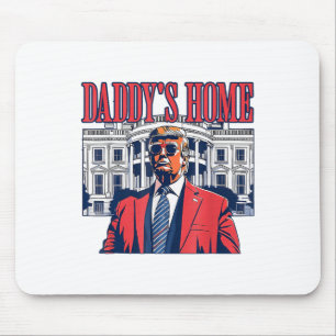 Funny Daddys Zuhause Trump Pink 2024 Nehmen Sie Am Mousepad