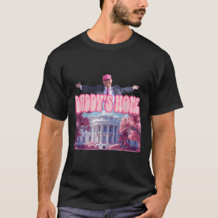 Funny Daddys Zuhause Trump Pink 2024 Nehmen Sie Am T-Shirt