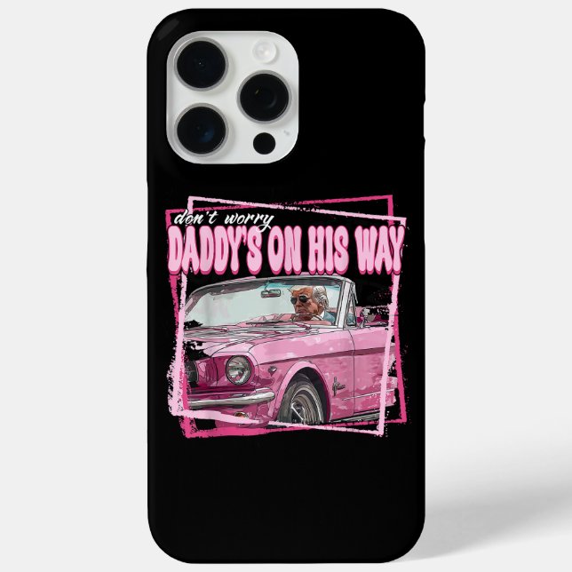 Funny Daddys Zuhause Trump Pink 2024 Nimm America  Case-Mate iPhone Hülle (Rückseite)