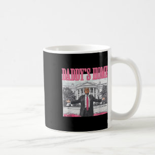 Funny Daddys Zuhause Trump Pink 2024 Nimm America  Kaffeetasse