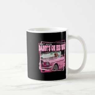 Funny Daddys Zuhause Trump Pink 2024 Nimm America Kaffeetasse