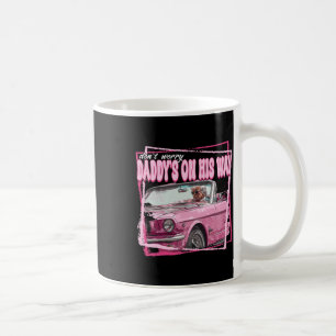 Funny Daddys Zuhause Trump Pink 2024 Nimm America  Kaffeetasse