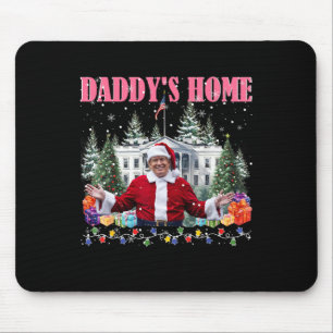 Funny Daddys Zuhause Trump Pink 2024 Nimm America Mousepad