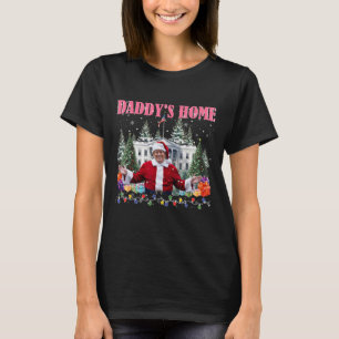 Funny Daddys Zuhause Trump Pink 2024 Nimm America T-Shirt