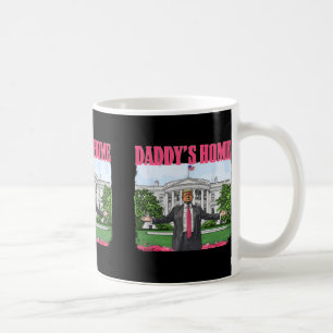 Funny Daddys Zuhause Trump Pink 2024 White House C Kaffeetasse