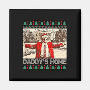 Funny Daddy's Zuhause Trump Ugly Weihnachten Weihn Magnet