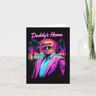 Funny Daddys Zuhause White House Trump Pink 2024 R Karte