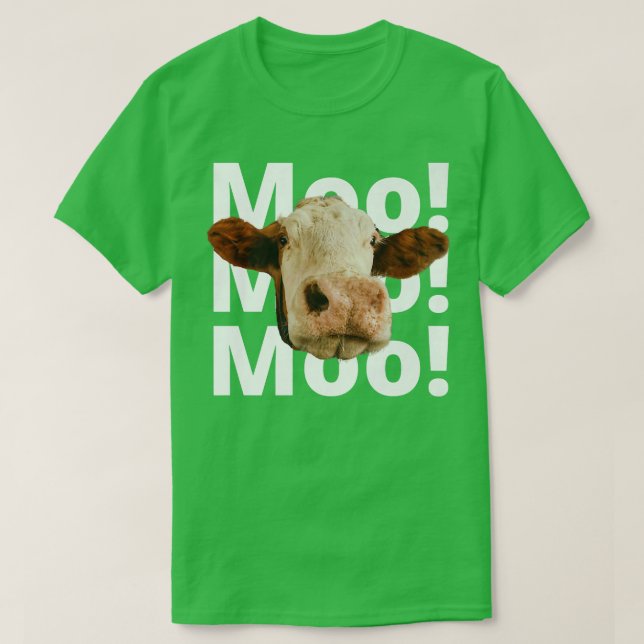 Funny Dairy Bauer, Moo Cow, ich mag Co T-Shirt (Design vorne)