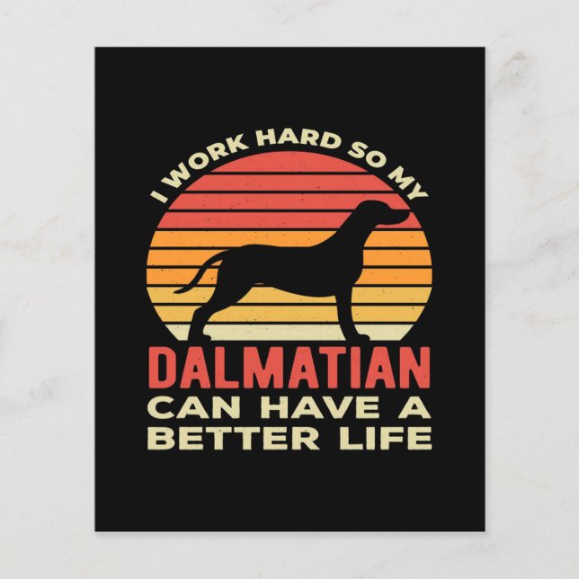 Funny Dalmatiner|Dalmatiner Dog Hair|DALMATINER CA Flyer (Vorne)