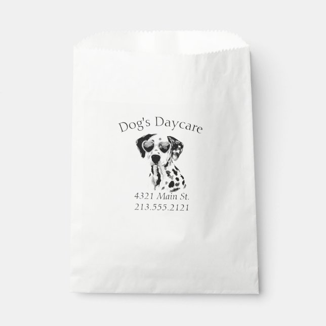 Funny Dalmatiner Dog Business Geschenktütchen (Vorderseite)