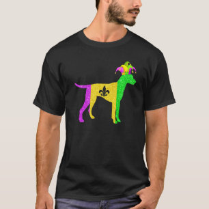 Funny Dalmatiner Dog Lover Mardi Gras Karneval Tei T-Shirt