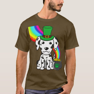 Funny Dalmatiner feiert St Patricks Day T-Shirt