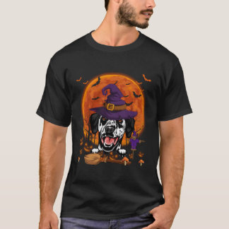 Funny Dalmatiner mit Halloween Pumpkin Beängstigen T-Shirt