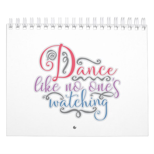 Funny Dance like No Ones Watching Tanzbären Kalender (Titelbild)