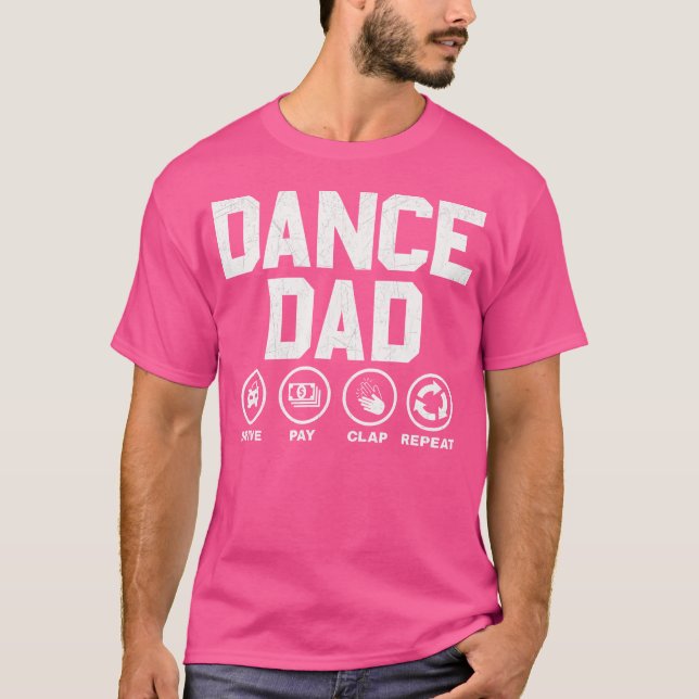 Funny Dance Vater Shirt Proud Dancer Vater tanzt (Vorderseite)