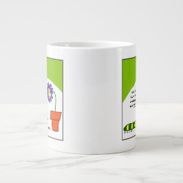 Funny Dancing Cartoon Raupe Dancer Jumbo-Tasse