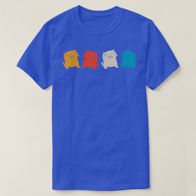Funny Dancing Cats Disco Cat Meme Retro Party Ca T-Shirt (Design vorne)