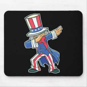 Funny Dancing Dabbing Uncle Sam 4. Juli Jungs G Mousepad
