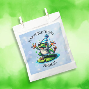 Funny Dancing Frog Personalisiert Geburtstag Geschenktütchen