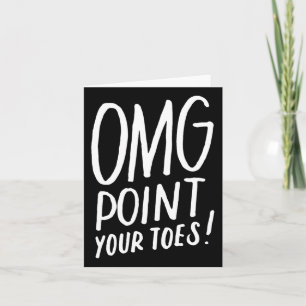Funny Dancing Great Gift For Dance Teachers Karte