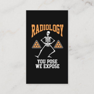 Funny Dancing Skeleton Xray Radiology Spaß Visitenkarte
