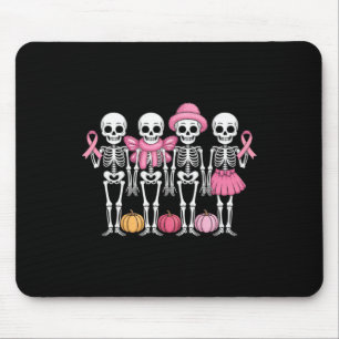 Funny Dancing Skelette Rosa Ribbon Brustkrebs Mousepad