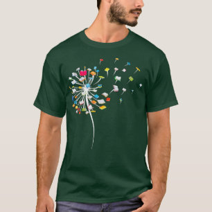 Funny Dandelion Books Geschenk zum Lesen von Fraue T-Shirt