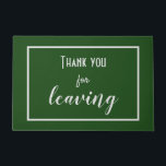 Funny "Danke, dass du Verlassen hast" Introvertier Fußmatte<br><div class="desc">Fügen Sie eine humorvolle (aber stilvolle) Touch zu Ihrer Tür mit dieser "Danke, dass Sie Verlassen haben" Tür. Die schlichte, elegante Typografie macht die freche Botschaft deutlich: Introvertierte sind glücklich, dich zu sehen, aber noch glücklicher, wenn du verlasse. Ein perfektes Geschenk für introvertierte und antisoziale. Es ist lustig, sonderbar und...</div>