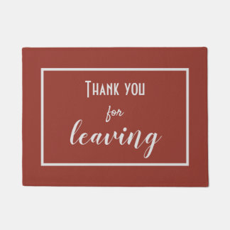 Funny "Danke, dass du Verlassen hast" Introvertier Fußmatte