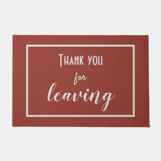 Funny "Danke, dass du Verlassen hast" Introvertier Fußmatte