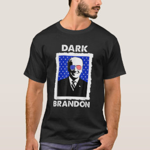 Funny Dark Brandon USA Flag Dark Brandon Demokrat T-Shirt