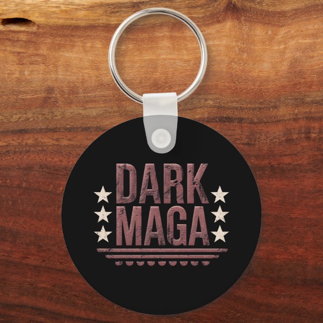 Funny DARK MAGA 2024 Schlüsselanhänger (Vorderseite)