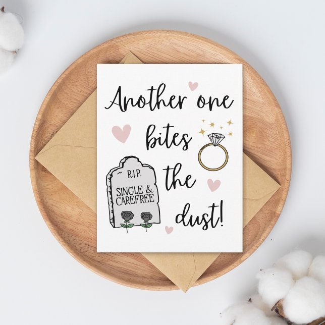 Funny Dark Spaß Glückwunsch auf Ihrer Verlobung Karte (Von Creator hochgeladen)