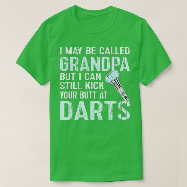 Funny Dart Grandpa Dart Team League Darts Geschenk T-Shirt (Design vorne)