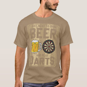 Funny darts beer saying darts motif dart player gi T-Shirt