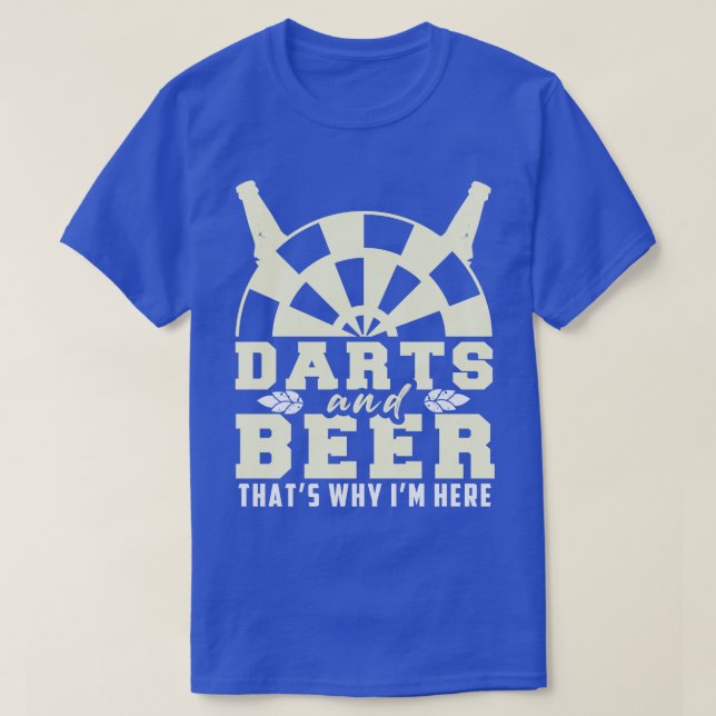 Funny Darts Bier Sprichwort Darts Motif Dart Playe T-Shirt (Design vorne)